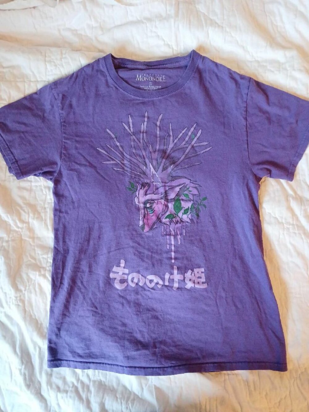 Princess Mononoke Tee shirt, Studio Ghibli, Cotton